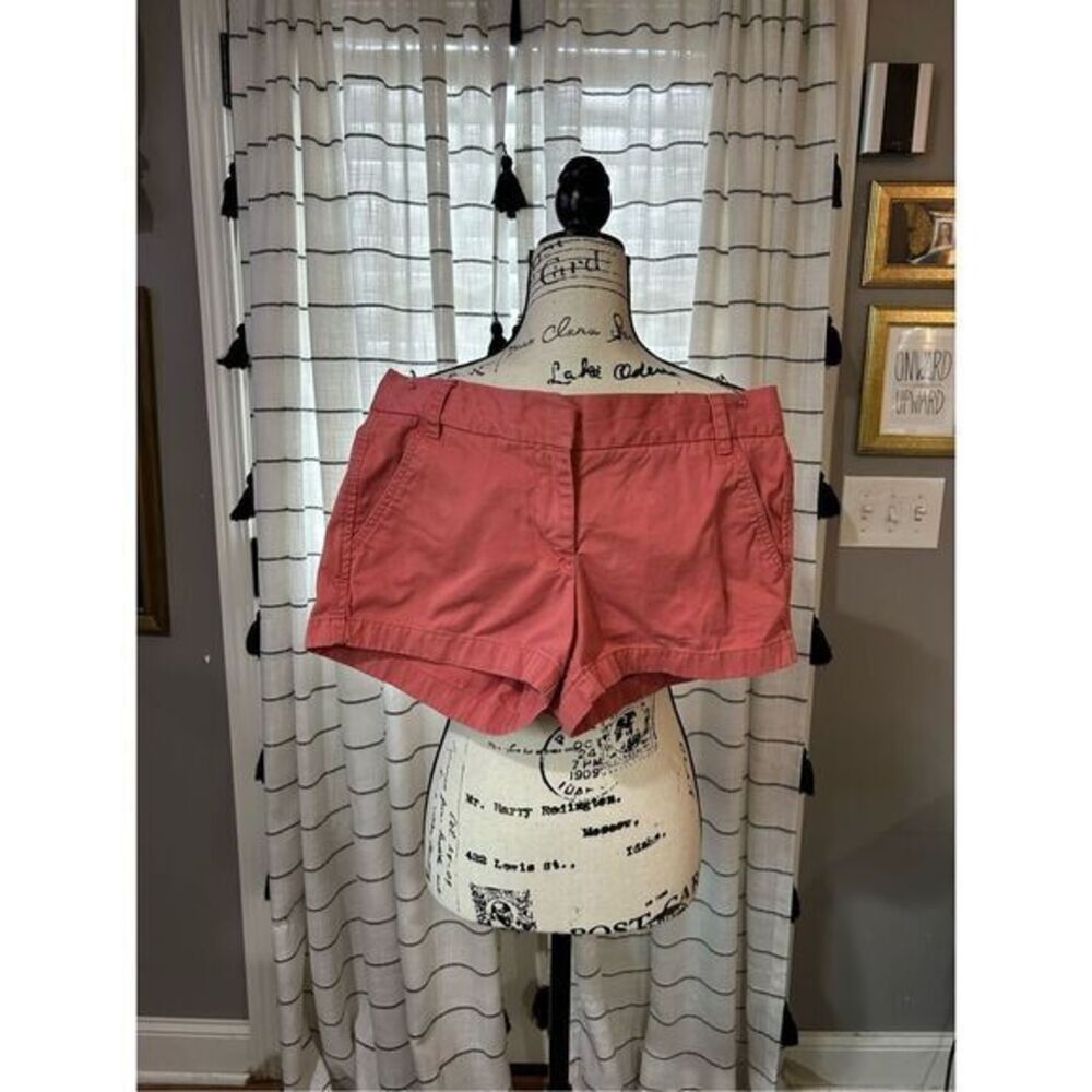 J. Crew Chino Coral Shorts Size 6